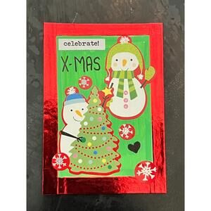Mixed Media Collage Art Card OOAK ACEO ATC - Celebrate X-mas!